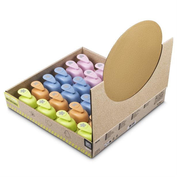 Hama ozdobné děrovačky, různé motivy, výsek 16 mm, balení 24 ks (cena je uvedená za 1 kus)