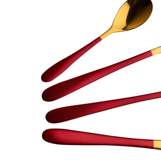 BERGNER Sada příborů nerez 16 ks Lisboa červená BG-45148-RD