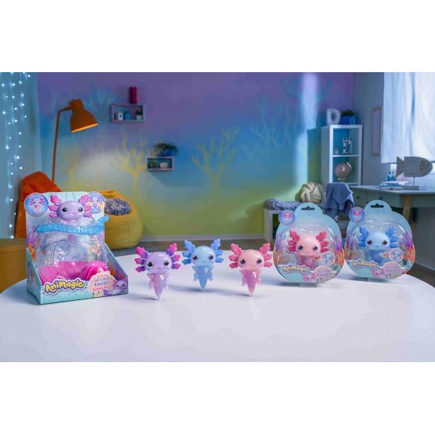 ANIMAGIC Svítící Axalotl v akváriu