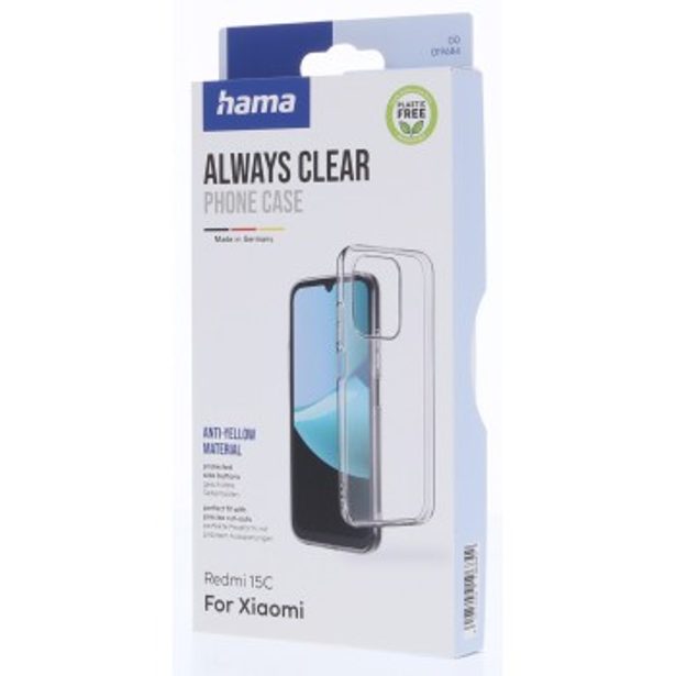 Hama Always Clear, kryt pro Xiaomi Redmi 15C, vždy průhledný, nežloutne