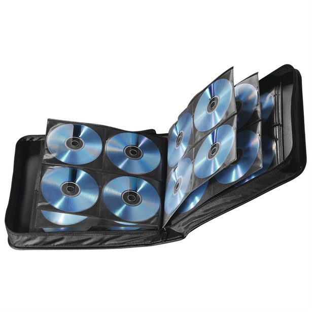Hama Wallet 208, pouzdro pro 208 CD/DVD/Blu-ray disků, polyester, černé