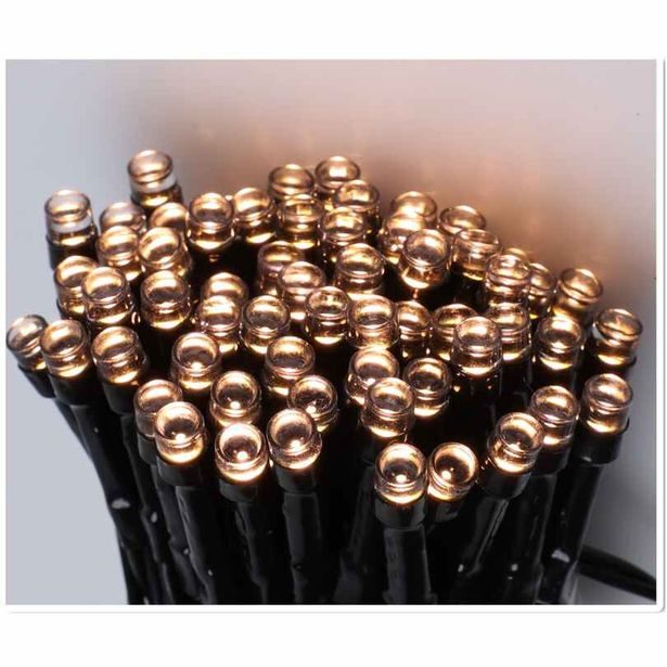 HOMESTYLING Světelný řetěz solární teplá bílá 400 LED / 24 m KO-DX9520010