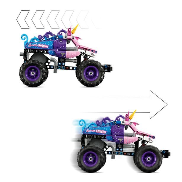 Monster Jam™ Sparkle Smash™ s natahovacím motorem