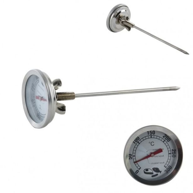 teploměr d 5,0x16cm do udírny 0°C-300°C, tyčka