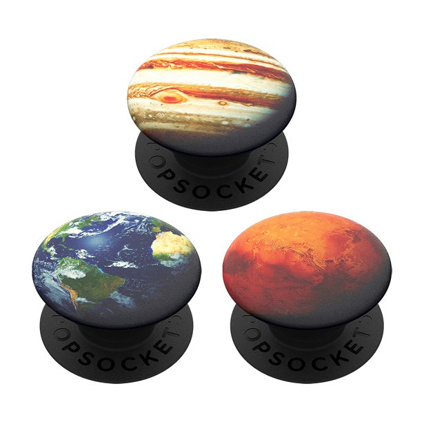 PopSockets PopMinis Out of this World, Zem, Mars, Jupiter, 3 mini PopSockety