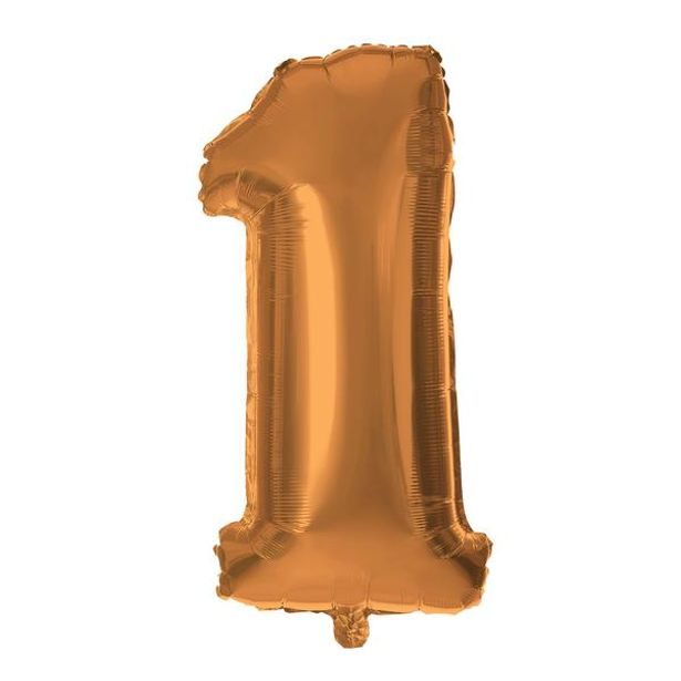 TORO BALÓNEK ČÍSLICE 1, 30CM, MATNĚ BRONZOVÁ