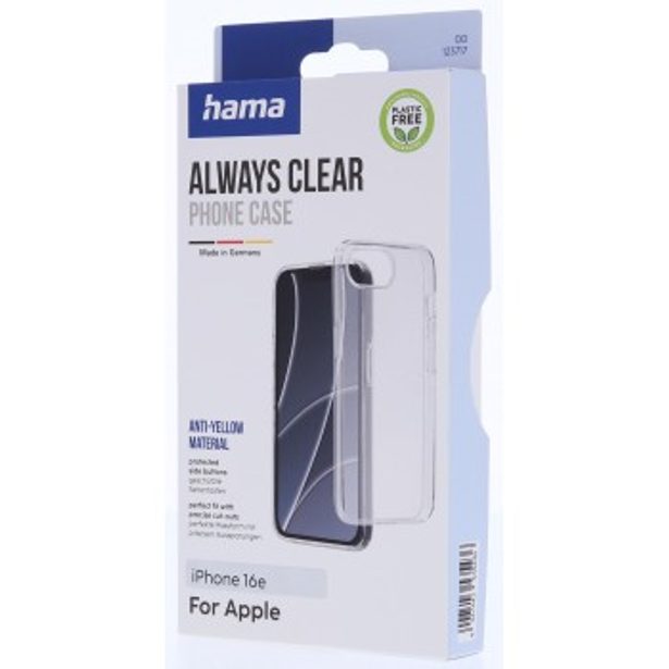 Hama Always Clear, kryt pro Apple iPhone 16e, vždy průhledný, nežloutne