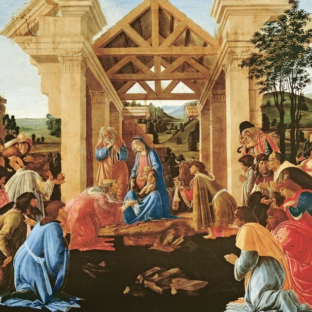 NOTIQUE Poznámkový kalendář Sandro Botticelli 2027, 30 x 30 cm