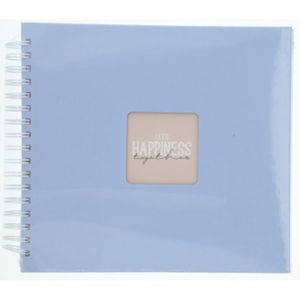 Hama album klasické spirálové FINE ART 28x24 cm, 50 stran, lagoon, bílé listy