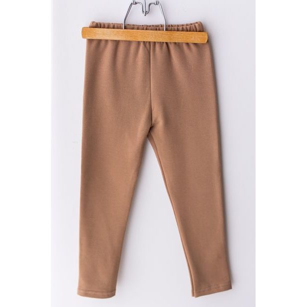 Termo legíny dívčí jednobarevné - latté