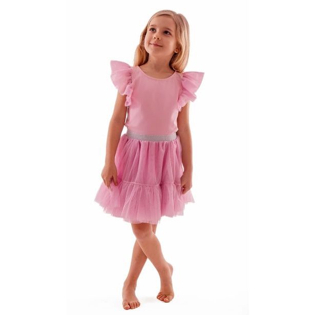 Dívčí sukýnka Princess Lily Grey růžová