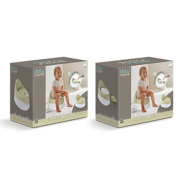 DOLU Dětský nočník s odnímatelným víčkem, světle zelená, 23x38x29 cm