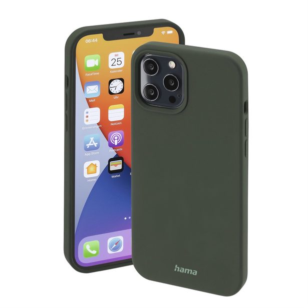 Hama MagCase Finest Feel PRO, kryt pro Apple iPhone 12/12 Pro, zelený