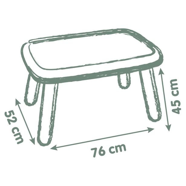 Dětský stoleček zelený