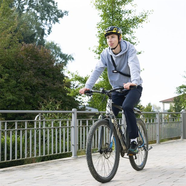 Hama cyklo zámek řetězový, 120 cm, klíč s osvětlením