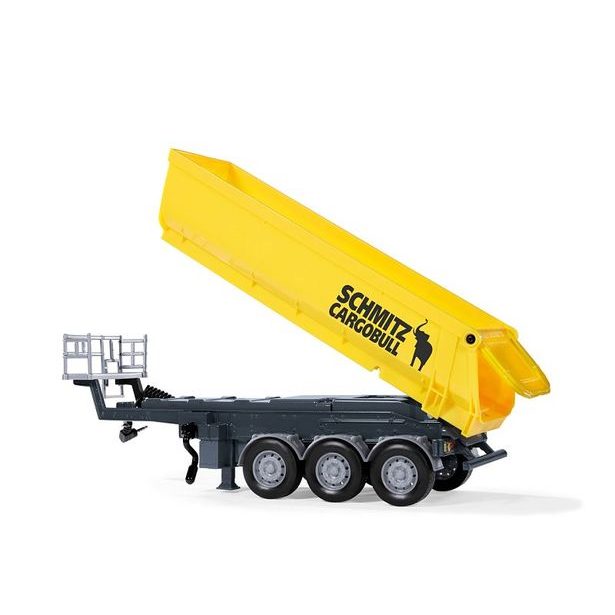 SIKU Control - 3-nápravový sklápěcí návěs žlutý