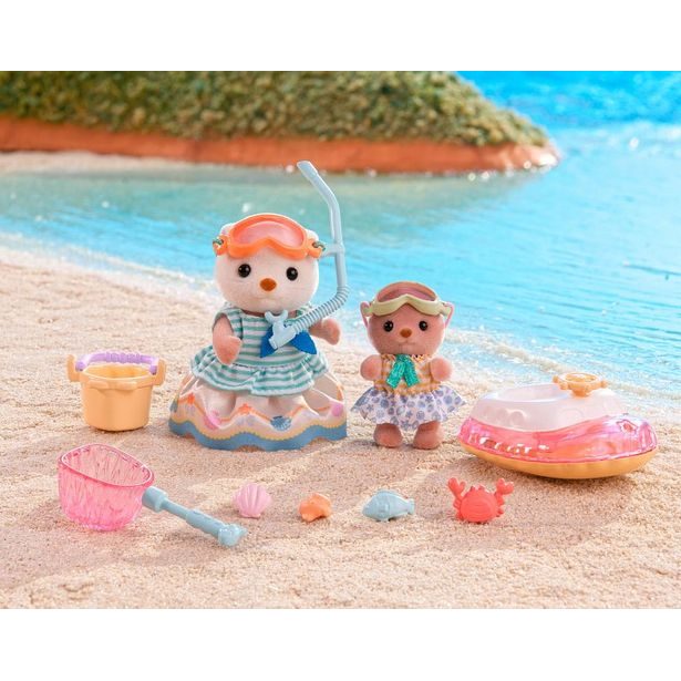 Sylvanian family Vydří sestry na dovolené u moře