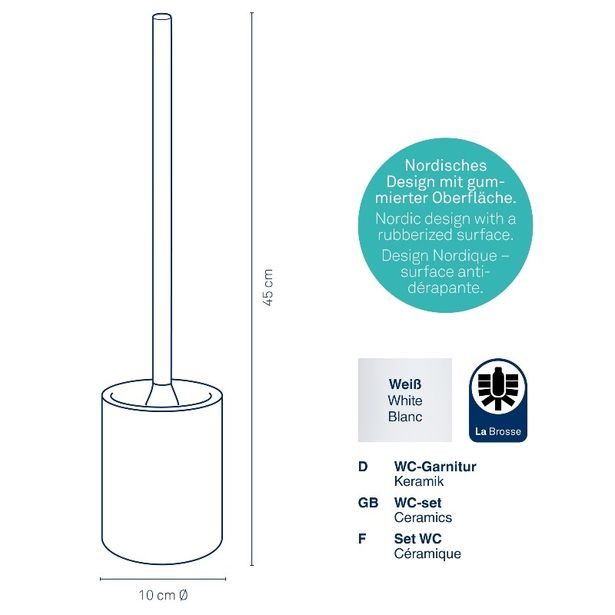 KELA WC sada Sana bílá KL-23948