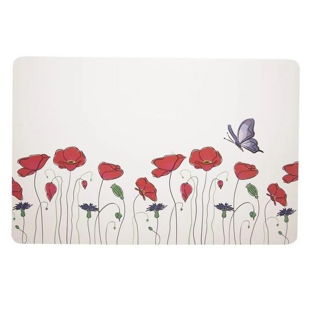 prostírání 43x28cm, VLČÍ MÁKY, plast