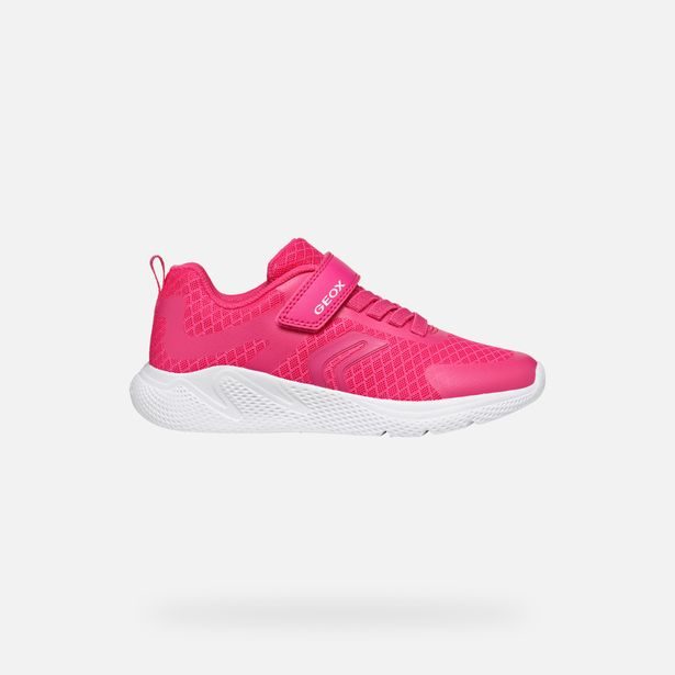 Tmavě růžové dívčí tenisky Geox Sprintye