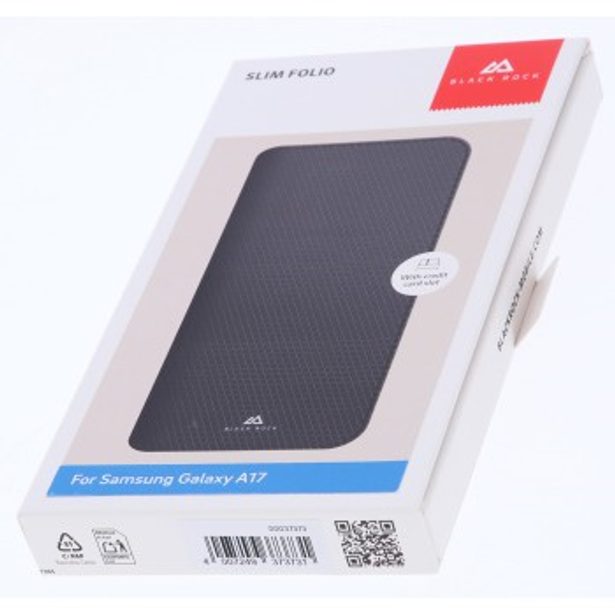 Black Rock Slim Folio, pouzdro-knížka pro Samsung Galaxy A17/A17 5G, černé