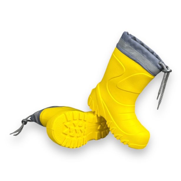 Dětské ultralehké zateplené holínky Demar - MAMMUT - žluté