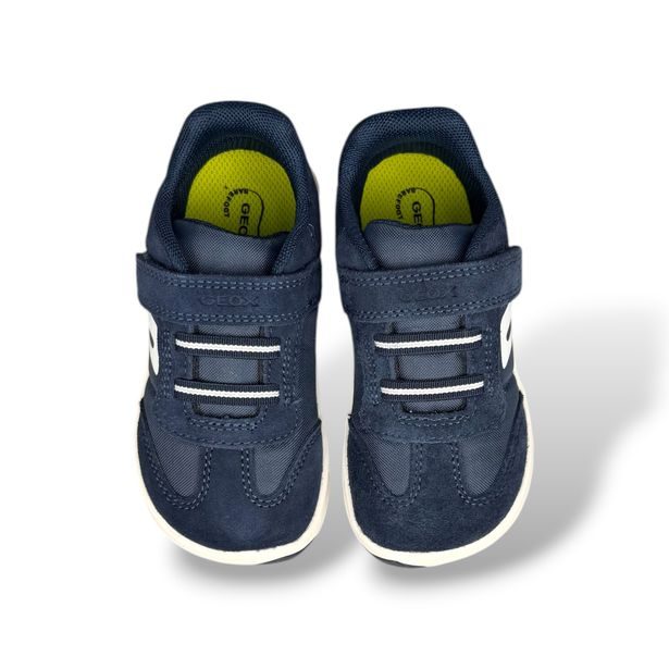 Geox Foot-Run – Modré chlapecké barefoot tenisky