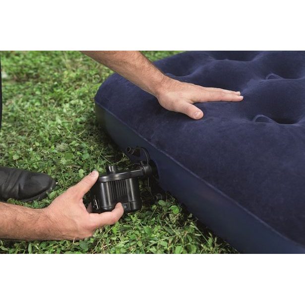 Semišová nafukovací matrace 188x99x22cm