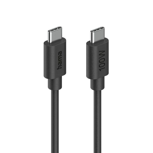 Hama USB-C 2.0 kabel, 1,5 m, 100 W, Ecosential