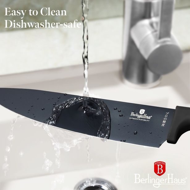 BERLINGERHAUS Sada nožů s magnetickým držákem 6 ks Black Rose Collection BH-2884