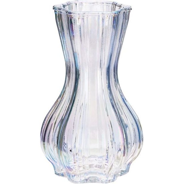 váza 12x20cm, baňatá, lesklé sklo