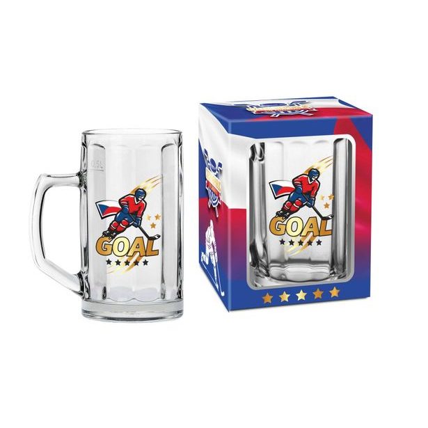 půllitr GOAL, DB, sklo