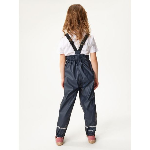 Unuo Dětské nepromokavé kalhoty bez zateplení, Tm. Modročerná