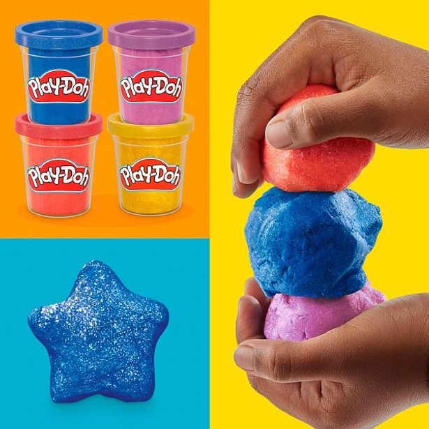 HASBRO - Play-Doh HASBRO - Play-Doh 4ks kelímků metalické barvy