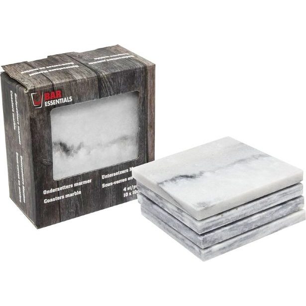 HIT Podtácek mramorový sada 4 ks 10 x 10 cm HT-23464612