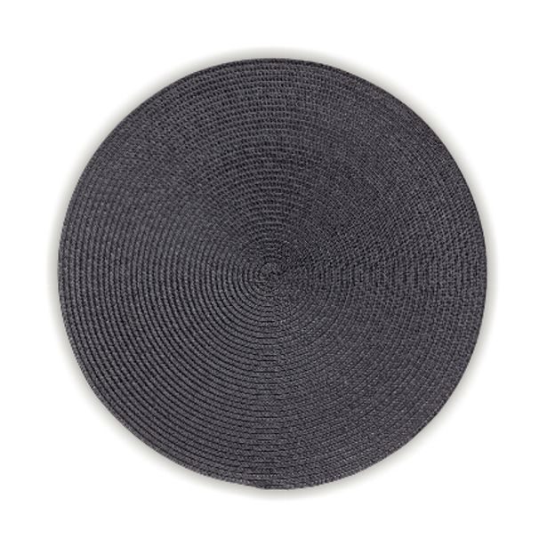 KELA Prostírání KIMYA PP-plastik šedá H 0,2cm / Ř 38cm KL-12337