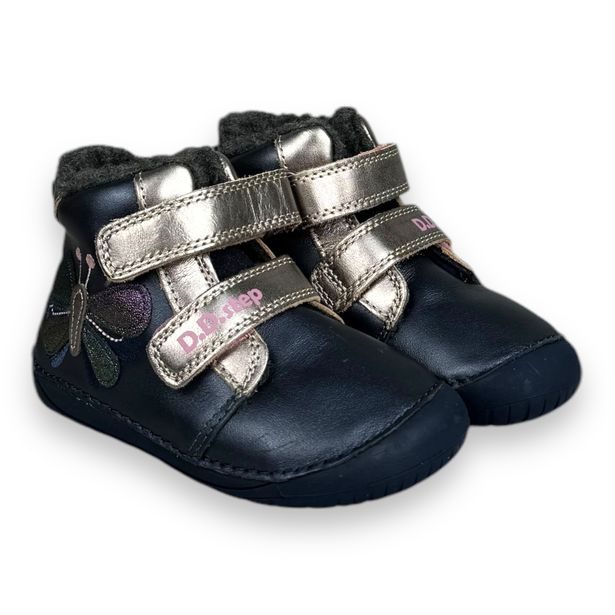DDstep dětské zimní barefoot boty - Motýl