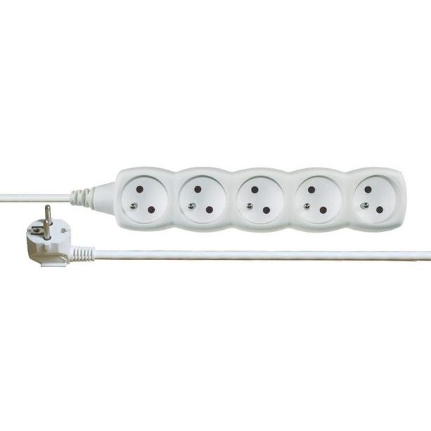 EMOS KABEL PRODLUŽOVACÍ 5 ZÁSUVEK 3 M, BÍLÁ_hamashop