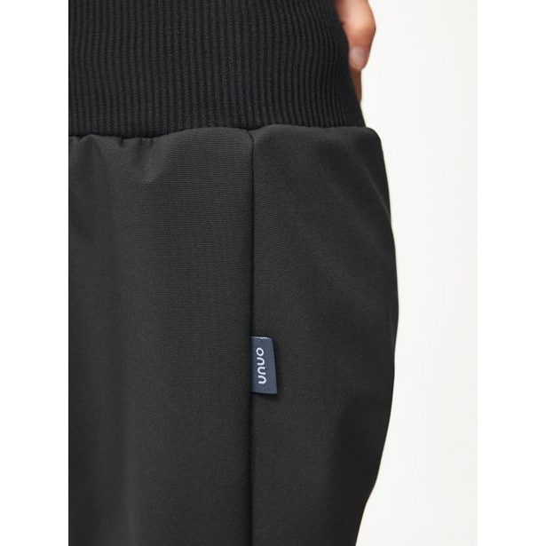 Unuo, Batolecí softshellové kalhoty s fleecem Street, Černá