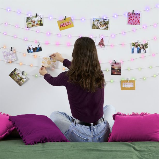Hama SMART WiFi světelný řetěz, 100 LED, venkovní/vnitřní použití, nastavení barev, stmívání, 10 m