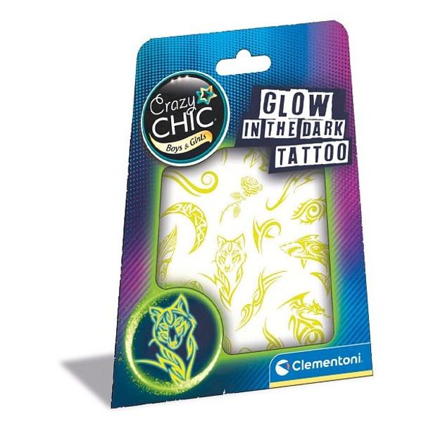 CLEMENTONI Crazy CHIC - Tetování svítící ve tmě