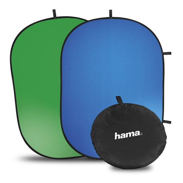 Hama skladací pozadí 2v1, zelené/modré, 150 x 200 cm