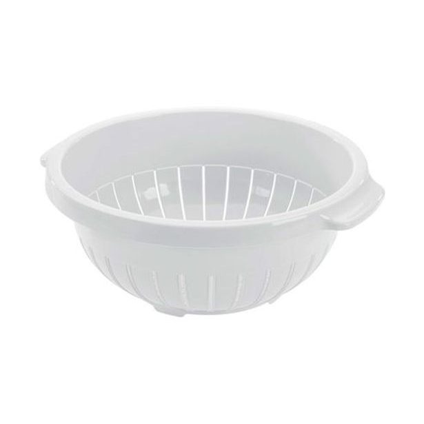 cedník d27x11cm, stojící, bílý, plast