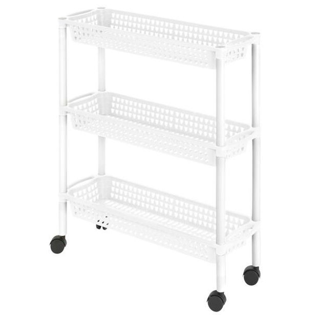heidrun REGÁL KOŠOVÝ NA KOLEČKÁCH,3 PATRA,60X18X61CM,PLAST_hamashop