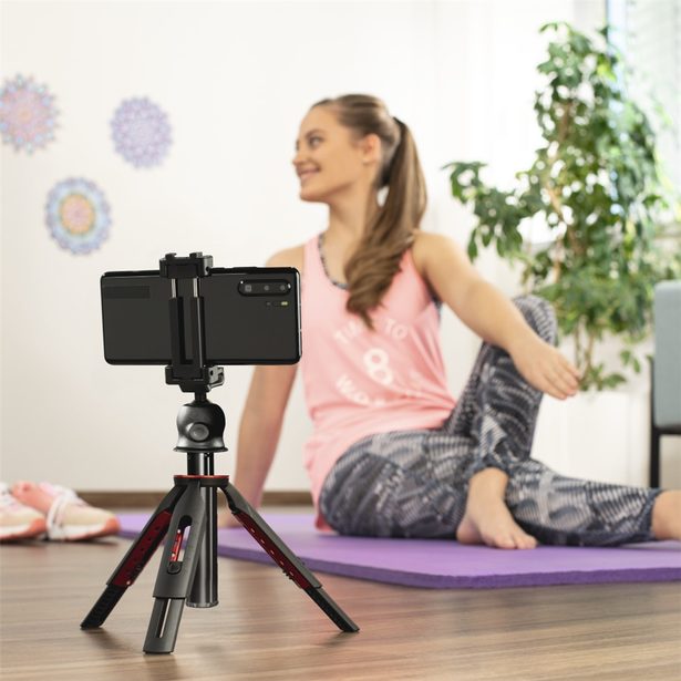 Hama Solid 80 Ball univerzální stativ / selfie tyč, Bluetooth dálková spoušť