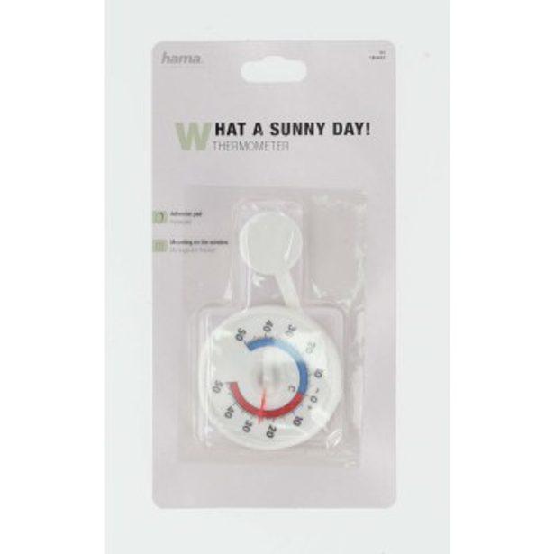 Hama analogový okenní teploměr, kulatý