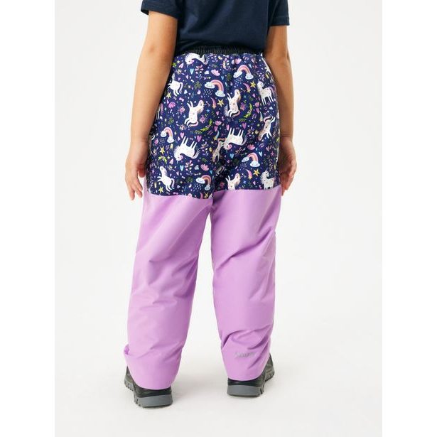Unuo Dětské zimní rostoucí oteplovačky Polar, Lila, Jednorožci