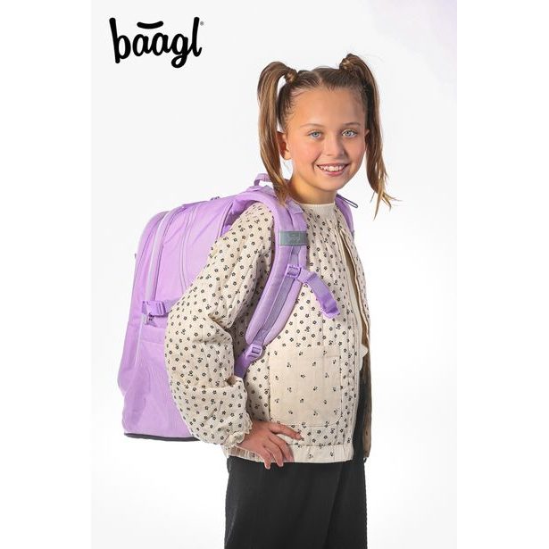 BAAGL Školní batoh Core Lavender