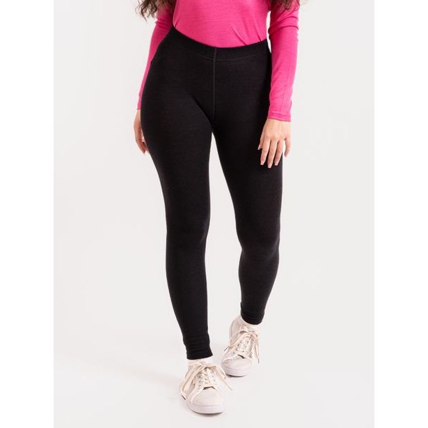 Unuo, Dámské merino legíny Nature, Černá