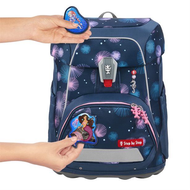 Školní aktovka Step by Step FIT, Mermaid Delia - 5 dílný set, AGR certifikát